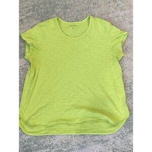 Escape By Habitat Clothes Women's XL Green Cotton Lightweight Pullover Top